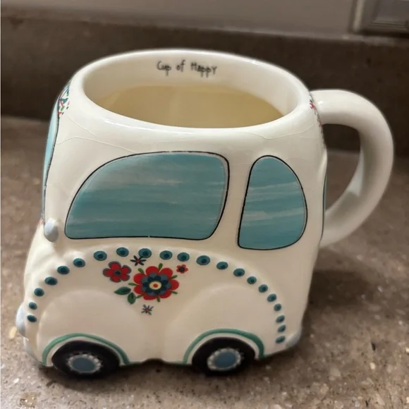 *NWT* NATURAL LIFE “Follow Your Heart” VW Van Mug. - Picture 2 of 8